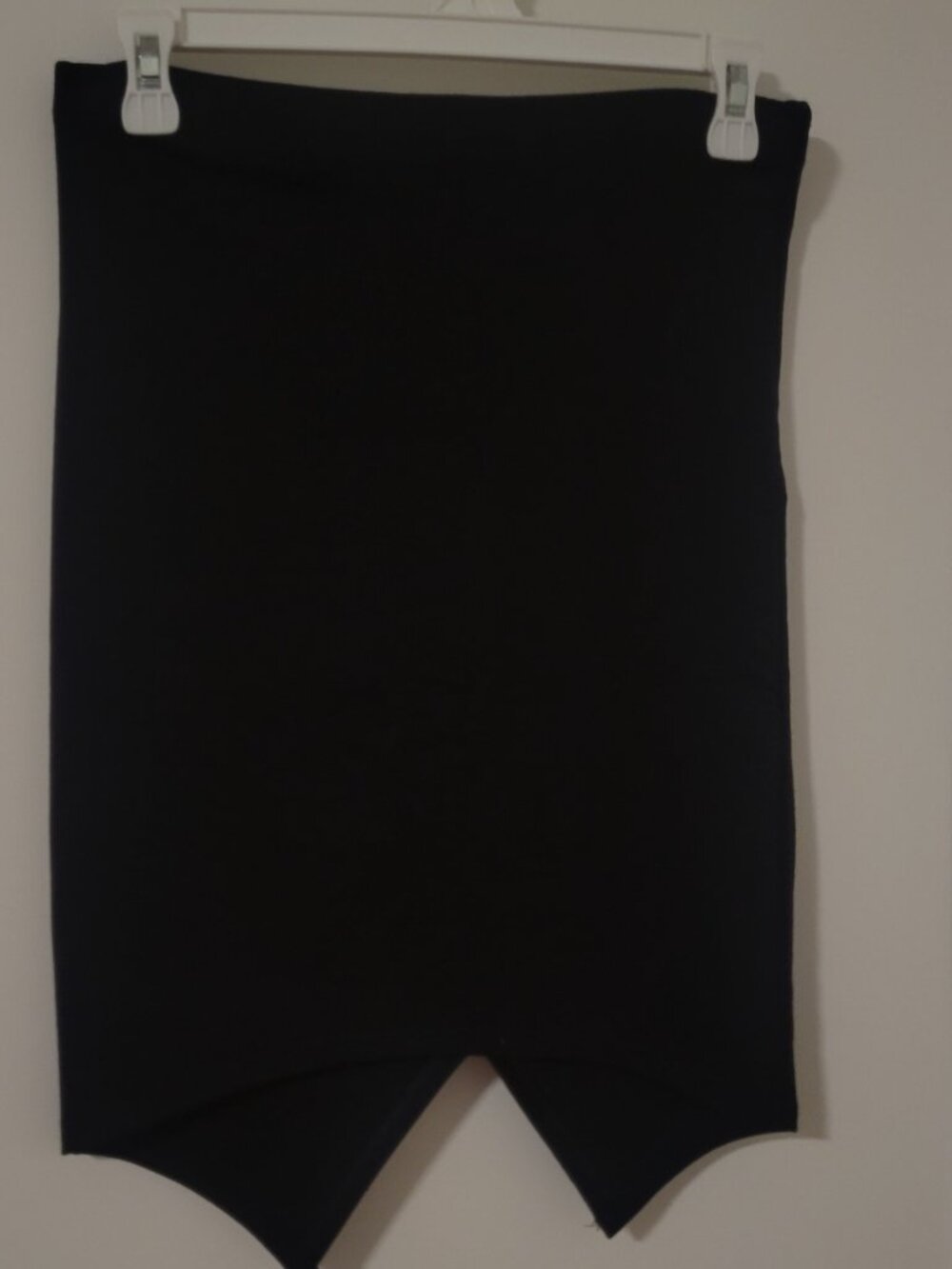 Zenana Black Tulip Hem Pencil Skirt - High Waist - Stretchy - Size M - Picture 3 of 3